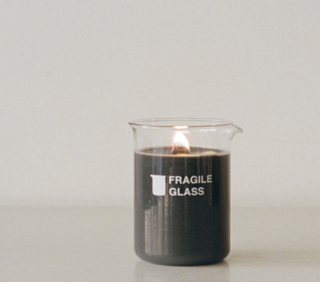 Fragile Glass 'Scent' #1' Candle