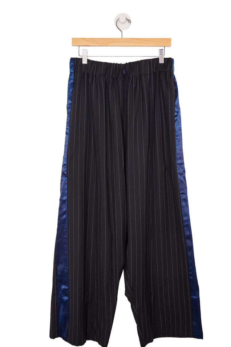 Yoruba Regimental Trousers in Pinstripe Wool